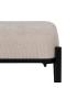 BANQUETA BEIGE TEJIDO-METAL 51 X 37 X 45 CM