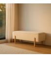 BANCO BAÚL CREMA DM-TEJIDO 122 X 42 X 45 CM