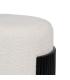 PUF BLANCO-NEGRO DM-TEJIDO 43 X 43 X 41 CM