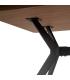 MESA COMEDOR MARRÓN-NEGRO DM-METAL 180 X 90 X 76 CM