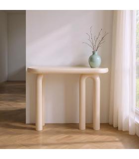 CONSOLA LACADO CREMA DM ENTRADA 120 X 35 X 80 CM