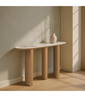 CONSOLA NATURAL DM ENTRADA 150 X 39,50 X 80 CM