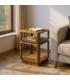 MESA AUXILIAR MARRÓN MADERA DE MANGO 40 X 40 X 60 CM