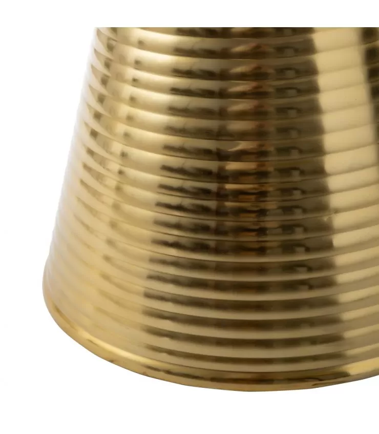 Ferro de ouro de mesa auxiliar 91.40 x 91,44 x 74 cm