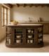 ISLA MÁRMOL/MADERA COCINA 140 X 50 X 80 CM