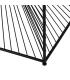 MESA CENTRO NEGRO METAL-CRISTAL 80,50 X 80,50 X 38 CM