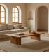 MESA CENTRO NATURAL MADERA DE ACACIA 150 X 70 X 30 CM