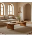 MESA CENTRO NATURAL MADERA DE ACACIA 150 X 70 X 30 CM