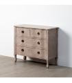 Cómoda marrón claro madera de abeto 93 x 38 x 78 cm