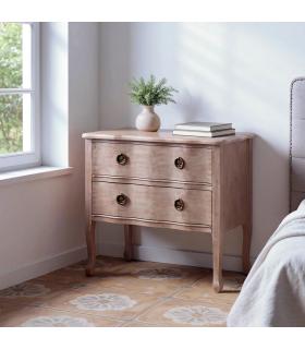 MESITA MARRÓN CLARO MADERA DE ABETO 80 X 38 X 65,50 CM