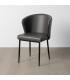 SILLA GRIS SIMIL PIEL CONTRACT 59 X 55 X 80 CM