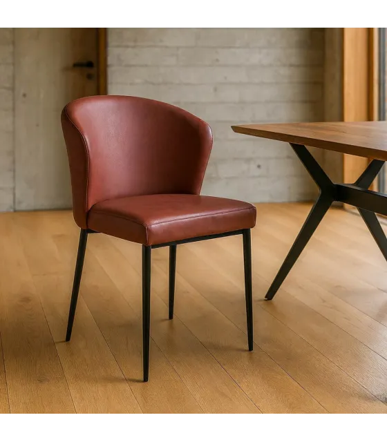 SILLA VINO SIMIL PIEL CONTRACT 59 X 55 X 80 CM