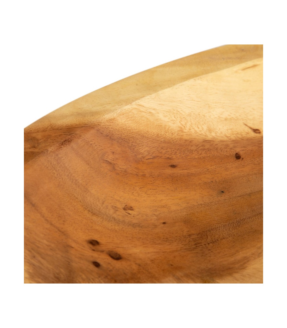 Mesa Baja Suar de madera color natural, 80 x 80 x 50 cm - TessaHome