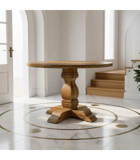 MESA COMEDOR MADERA DE MANGO SALÓN 120 X 120 X 76 CM