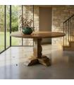 MESA COMEDOR MADERA DE MANGO SALÓN 150 X 150 X 76 CM