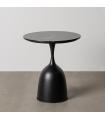 MESITA NEGRO METAL-MÁRMOL 50 X 50 X 57 CM