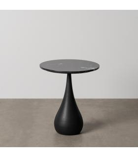 MESITA NEGRO METAL-MÁRMOL 40 X 40 X 47 CM