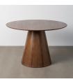 MESA COMEDOR MARRÓN DM 120 X 120 X 75 CM