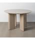 MESA COMEDOR ALTO BRILLO TAUPE DM 120 X 120 X 75 CM