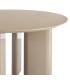 MESA COMEDOR ALTO BRILLO TAUPE DM 120 X 120 X 75 CM