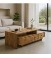 MESA CENTRO NATURAL MADERA DE MANGO 150 X 60 X 45 CM