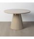 MESA COMEDOR ALTO BRILLO TAUPE DM 120 X 120 X 75 CM