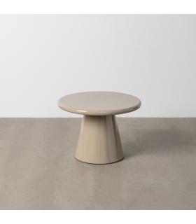 MESA CENTRO ALTO BRILLO TAUPE DM 60 X 60 X 40 CM