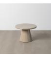 MESA CENTRO ALTO BRILLO TAUPE DM 60 X 60 X 40 CM