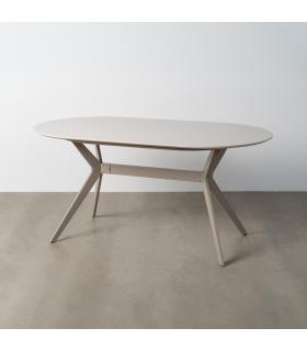 MESA COMEDOR GRIS DM 160 X 90 X 76 CM