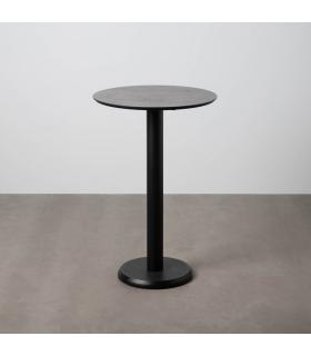 MESA ALTA GRAFITO/ANTRACITA METAL-MADERA 65 X 65 X 100 CM