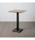 MESA ALTA NATURAL METAL-MADERA CONTRACT 68 X 68 X 100 CM