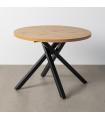 MESA COMEDOR EXTENSIBLE DM-METAL SALÓN 100 X 100 X 73,50 CM