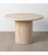 MESA COMEDOR BEIGE PIEDRA DM SALÓN 110 X 110 X 76 CM