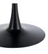 MESA COMEDOR NEGRO DM-METAL 100 X 100 X 75 CM