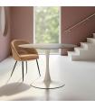 MESA COMEDOR GRIS PIEDRA SINTERIZADA 100 X 100 X 75 CM