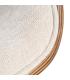 SILLA CREMA-MARRÓN TEJIDO-MADERA 61 X 56 X 82 CM