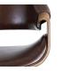SILLA MARRÓN MADERA / SIMIL PIEL 61 X 56 X 82 CM