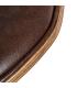 SILLA MARRÓN MADERA / SIMIL PIEL 61 X 56 X 82 CM