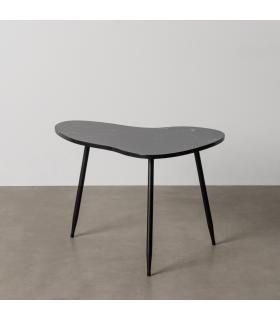 MESITA NEGRO METAL-MÁRMOL 60 X 44 X 40 CM