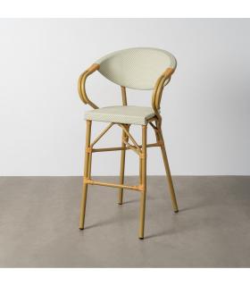 TABURETE AGUAMARINA ALUMINIO-TEXTILENO 57 X 62 X 111 CM