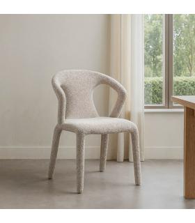 SILLA JASPEADO GRIS TEJIDO SALÓN 52,50 X 59 X 79 CM