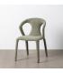 SILLA JASPEADO VERDE TEJIDO SALÓN 52,50 X 59 X 79 CM