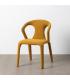 SILLA JASPEADO MOSTAZA TEJIDO SALÓN 52,50 X 59 X 79 CM