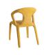 SILLA JASPEADO MOSTAZA TEJIDO SALÓN 52,50 X 59 X 79 CM