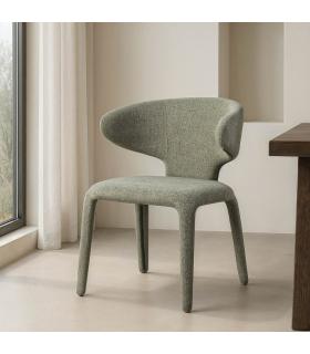 SILLA JASPEADO VERDE TEJIDO SALÓN 58 X 60 X 81 CM