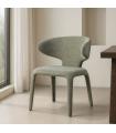 Green fabric marl living room chair 58 x 60 x 81 cm