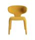 SILLA JASPEADO MOSTAZA TEJIDO SALÓN 58 X 60 X 81 CM