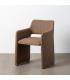 SILLA ESPIGA MARRÓN TEJIDO SALÓN 58 X 62,50 X 78 CM