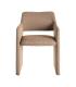SILLA ESPIGA MARRÓN TEJIDO SALÓN 58 X 62,50 X 78 CM