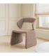 SILLA BEIGE TEJIDO SALÓN 59 X 63 X 81 CM